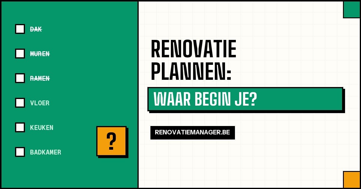 Stap-voor-stap plan voor het plannen van een woningrenovatie